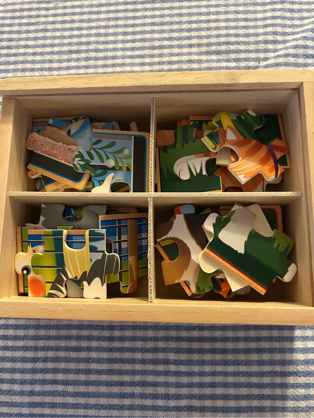 Melissa & Doug Wooden Puzzles In Box-Set Of 3 Boxes/12 Puzzles Total See Desc - Picture 11 of 14